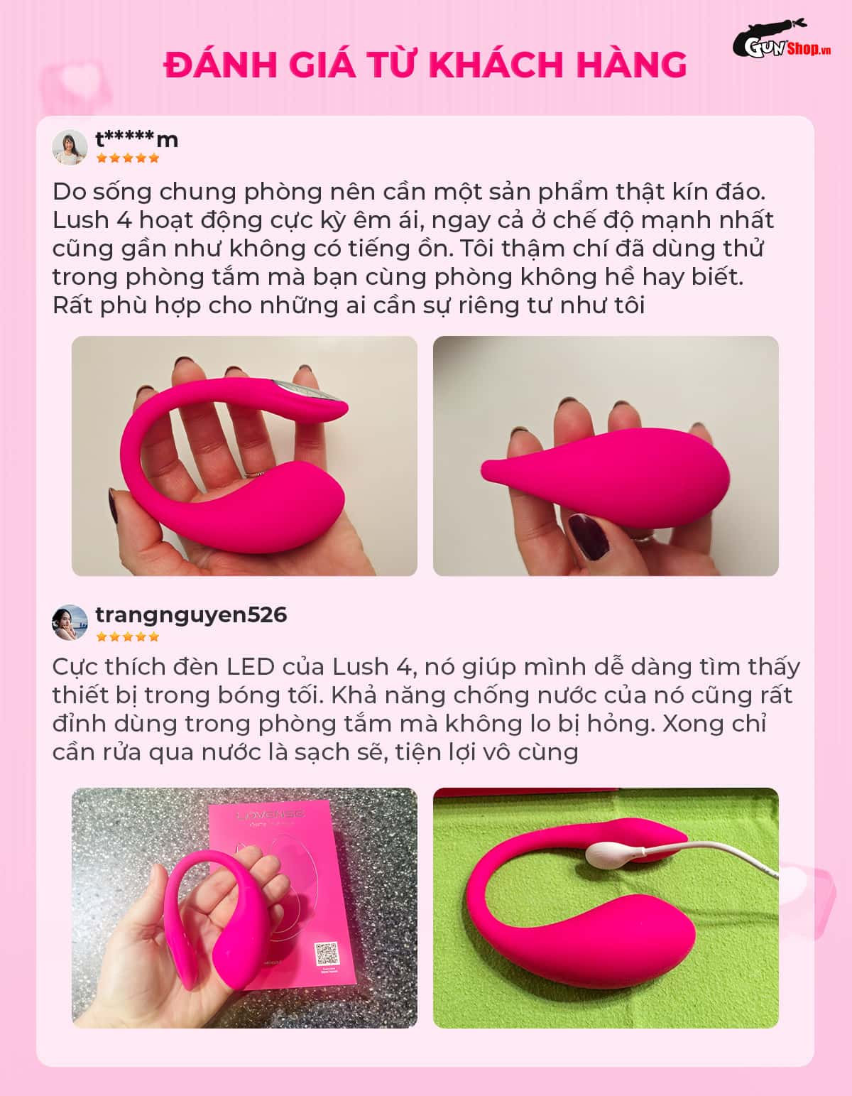Trứng rung Lovense Lush 4 chất lượng cao, cảm giác mạnh mẽ