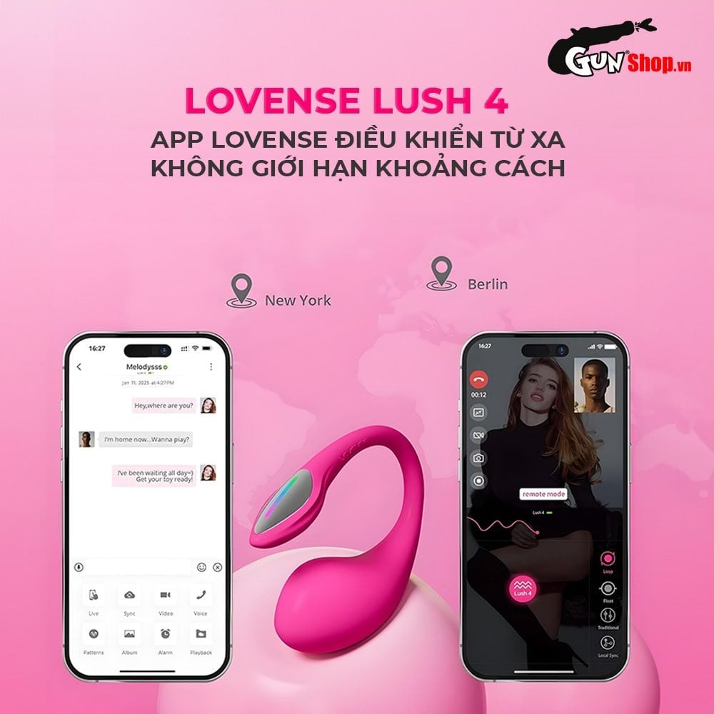 Trứng rung tình yêu Lovense Lush 4 kết nối Bluetooth bền