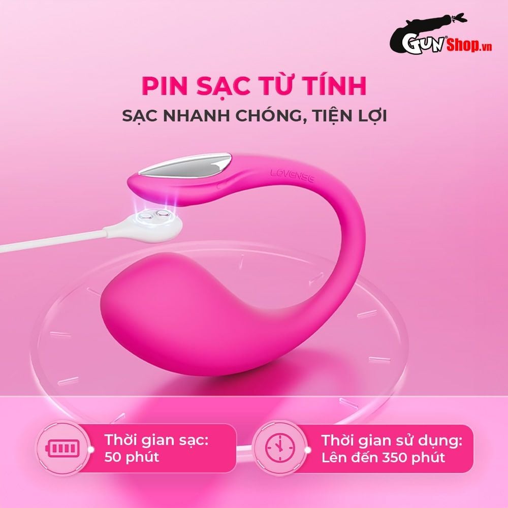 Trứng rung tình yêu Lovense Lush 4 kết nối Bluetooth bền