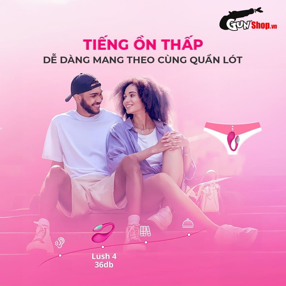 Trứng rung tình yêu Lovense Lush 4 kết nối Bluetooth bền