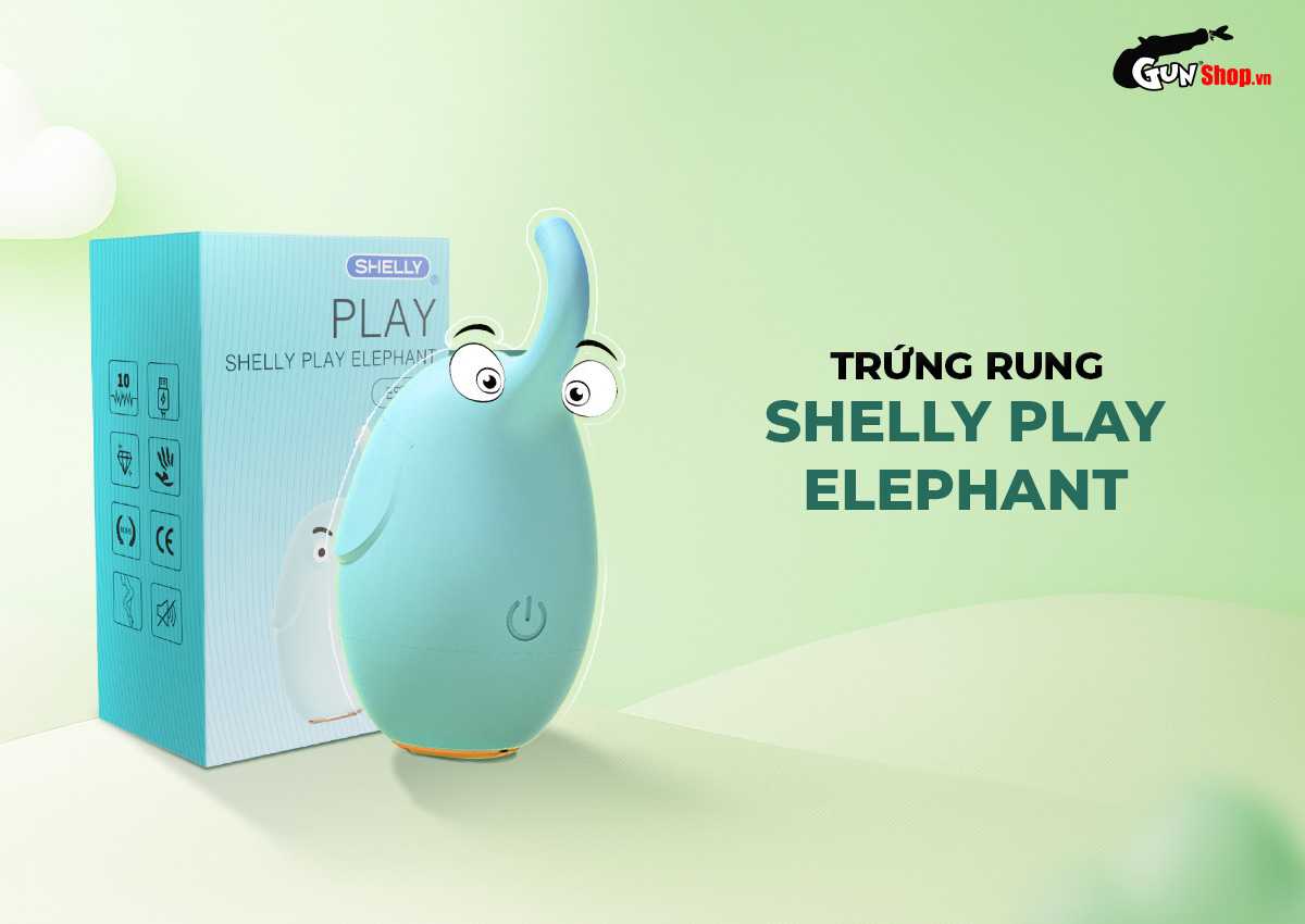 Trứng rung Shelly hình voi Elephant nâng cao khoái cảm đỉnh cao