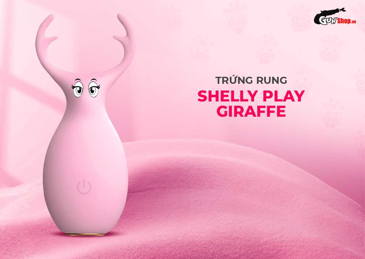 Trứng rung Shelly hình hươu cao cổ 10 chế độ rung đa điểm kích thích Trứng rung Shelly hình hươu cao cổ 10 chế độ rung đa điểm kích thích