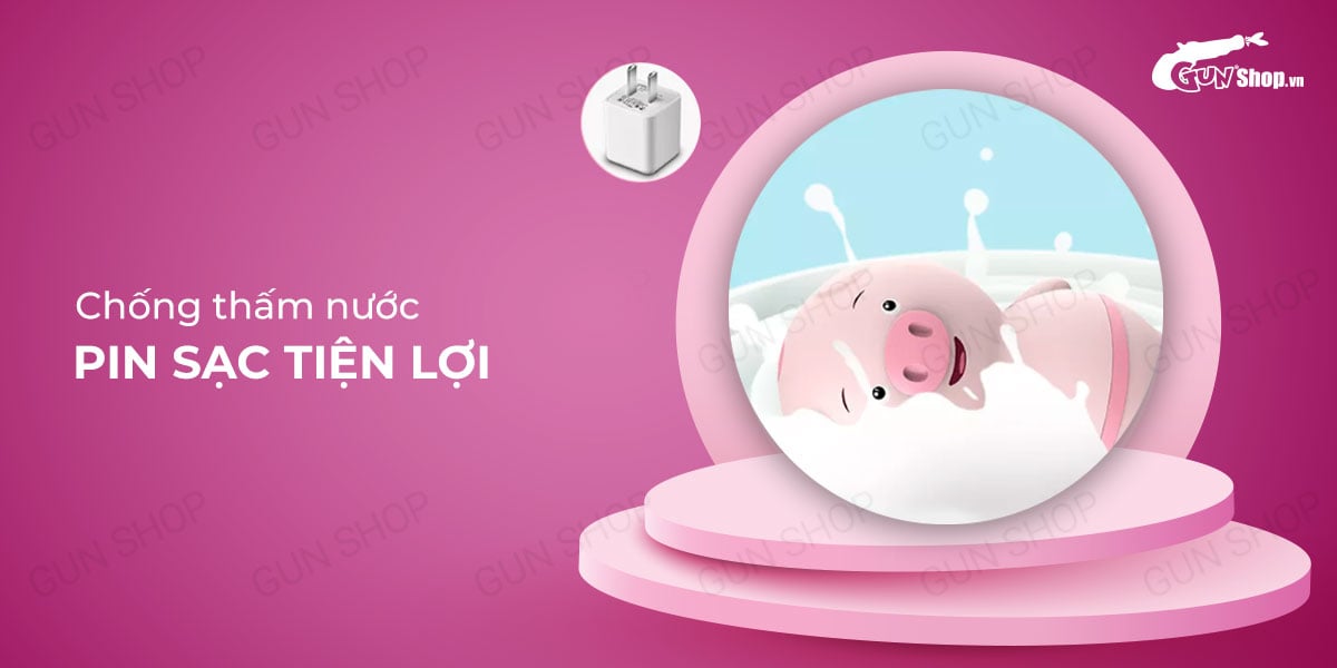 Máy rung lưỡi liếm heo con sạc nhanh cao cấp kích thích mạnh