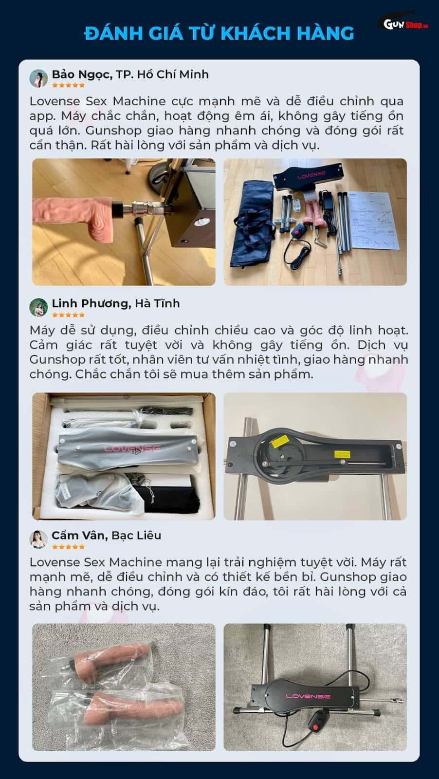 Máy Lovense Sex Machine tự động cao cấp trải nghiệm mê ly