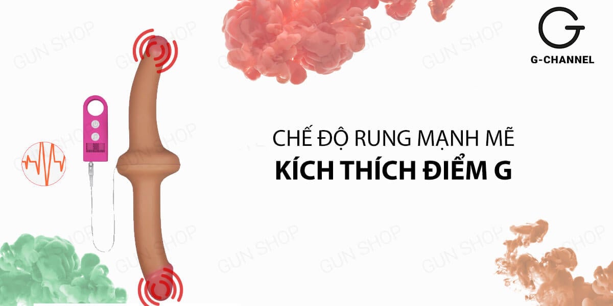 Dương vật giả 2 đầu Lovetoy đa chế độ rung dành cho cặp đôi