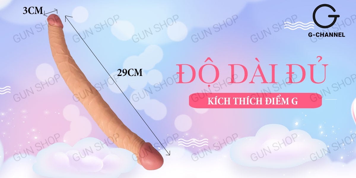 Dương vật giả hai đầu Lovetoy cao cấp cho cặp đôi