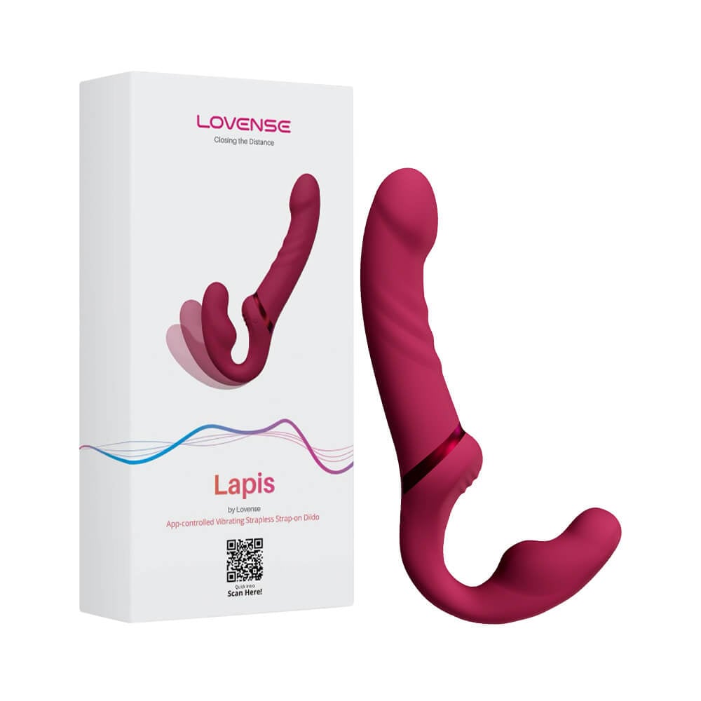 Dương Vật Giả 2 Đầu Lovense Lapis Đồng Bộ Âm Nhạc Rung Mạnh 