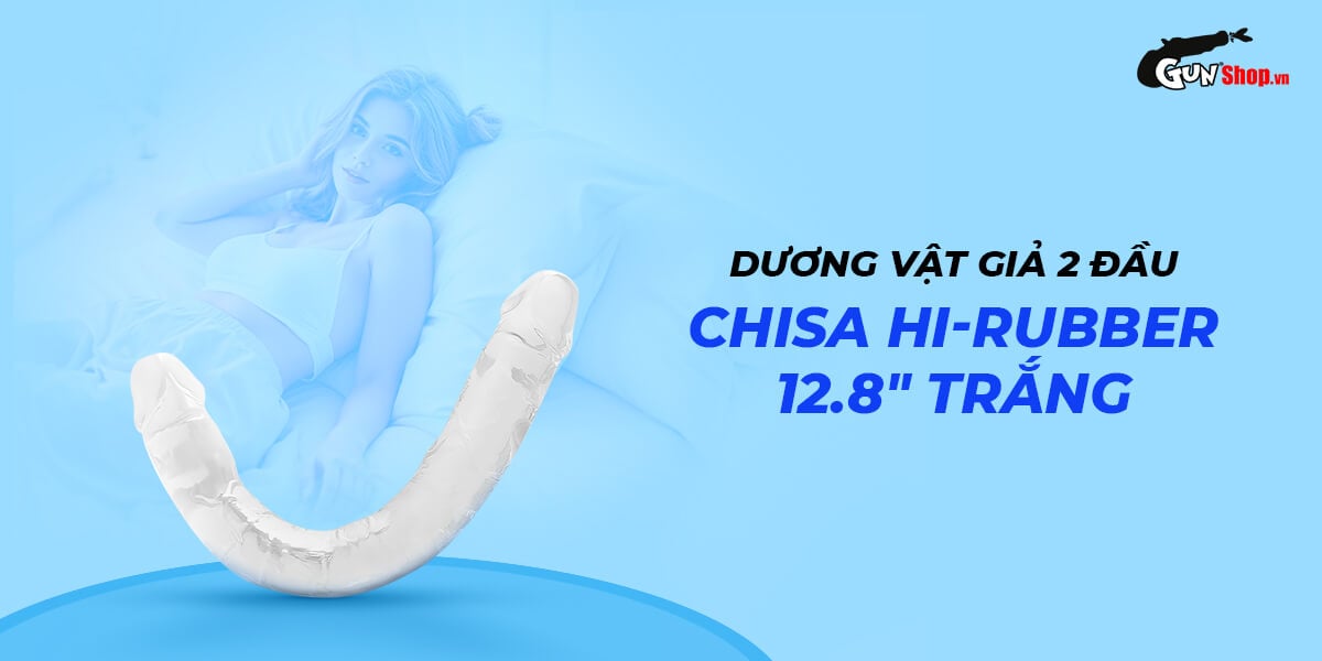 Dương vật giả 2 đầu Chisa Hi-Rubber 12.8 inch pastel dễ thương