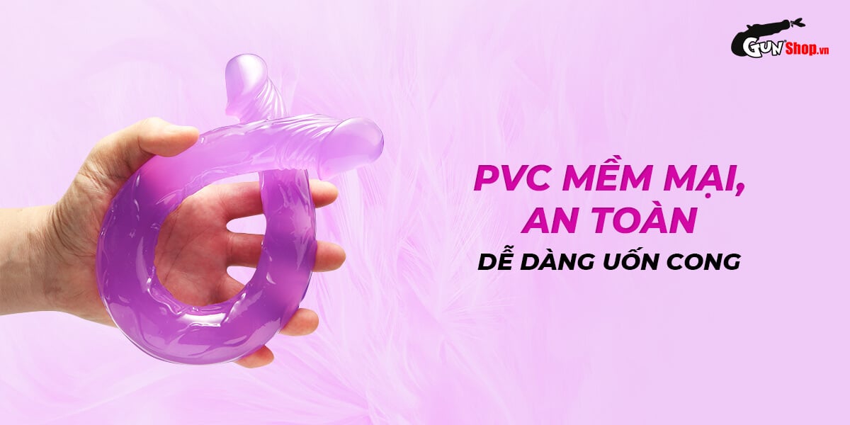 Dương vật giả 2 đầu Chisa Hi-Rubber silicon cao cấp an toàn da