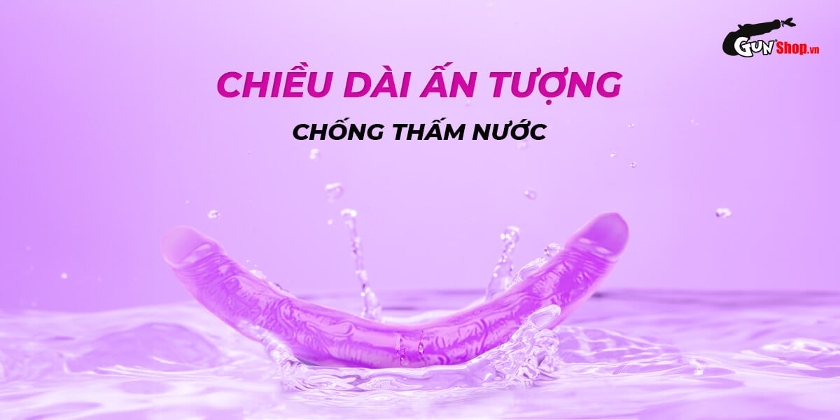 Dương vật giả 2 đầu Chisa Hi-Rubber silicon cao cấp an toàn da