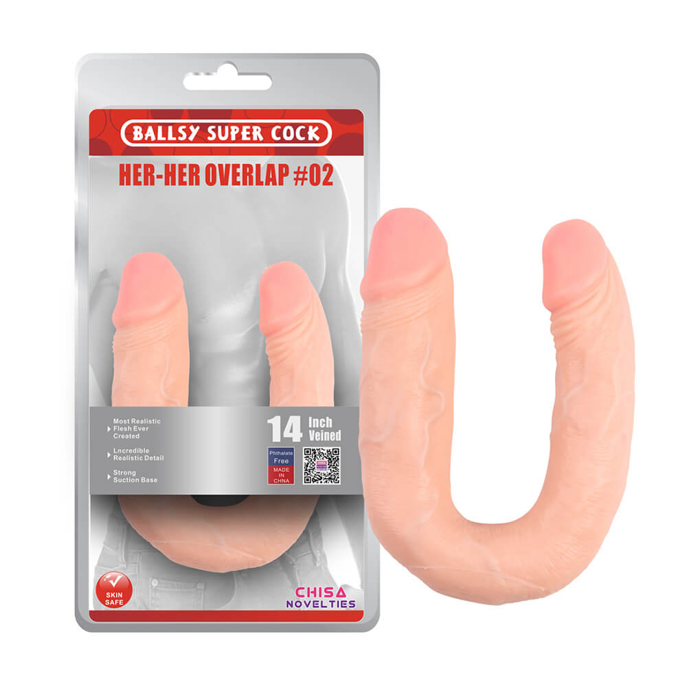 Dương vật giả 2 đầu Chisa Her-Her Overlap silicon cao cấp 