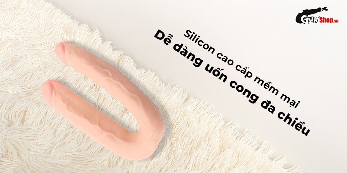 Dương vật giả 2 đầu Chisa Ballsy Super 12.8 inch siêu mềm mại kích thích