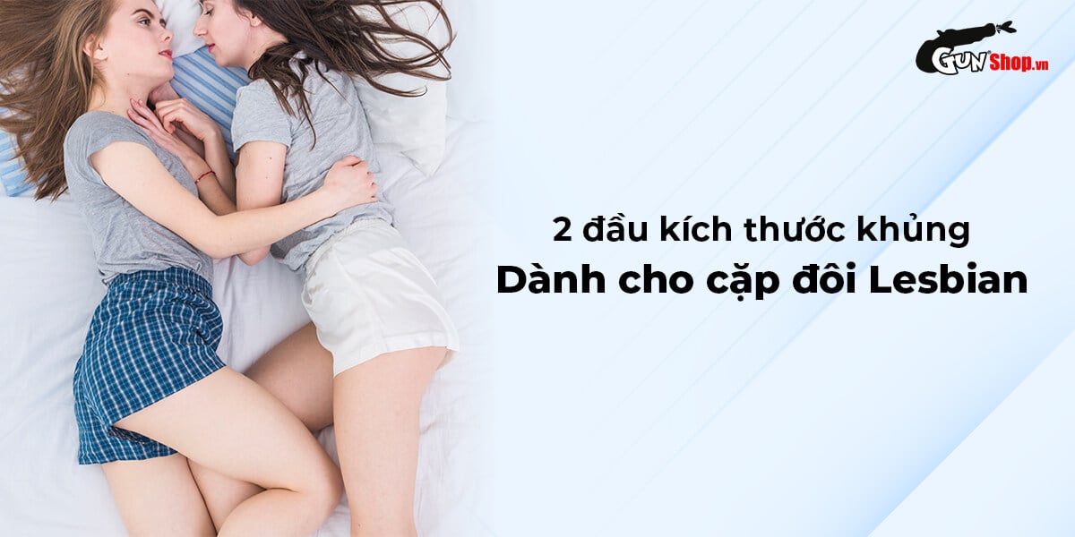 Dương vật giả 2 đầu Chisa Ballsy Super 12.8 inch siêu mềm mại kích thích