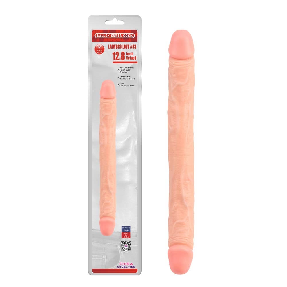 Dương vật giả 2 đầu Chisa Ballsy Super 12.8 inch cho đôi đồng tính sướng 