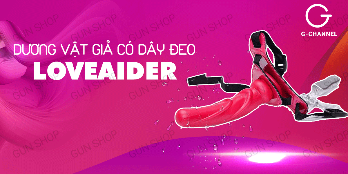 Dương vật giả dây đeo Loveaider silicon cao cấp 10 chế độ rung