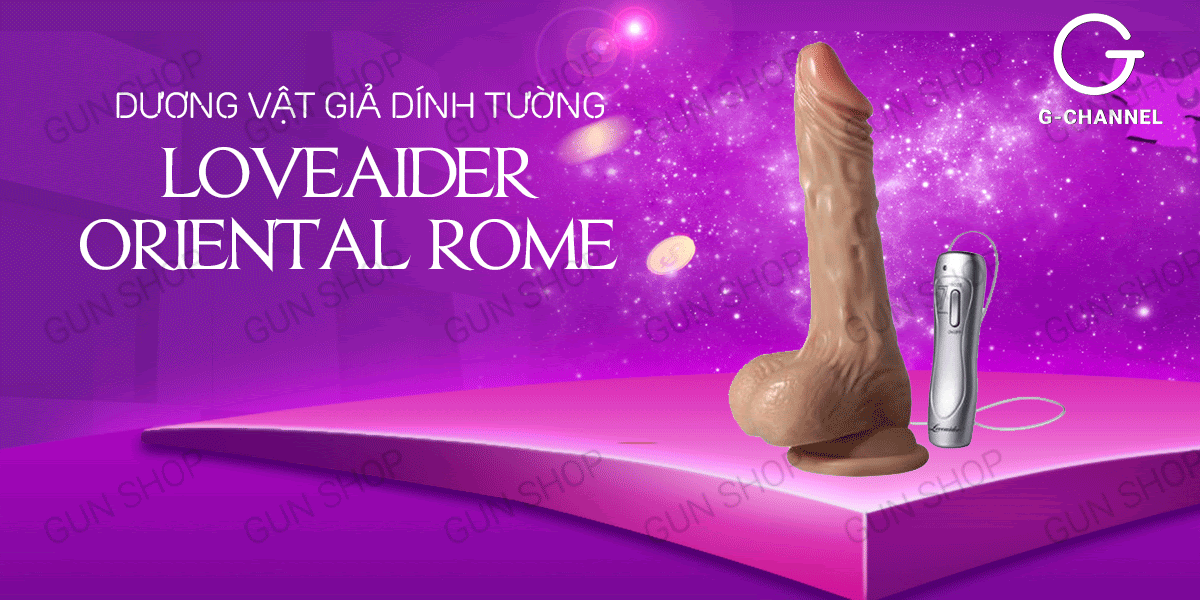 Loveaider Oriental Rome Dương vật giả dính tường Siêu bền hấp dẫn