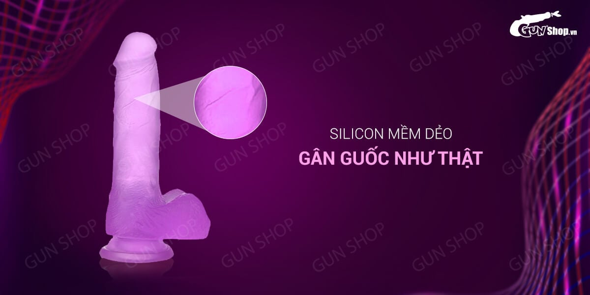 Dương vật giả Jiuai Siêu thật Dính tường Hút chặt Tăng khoái cảm