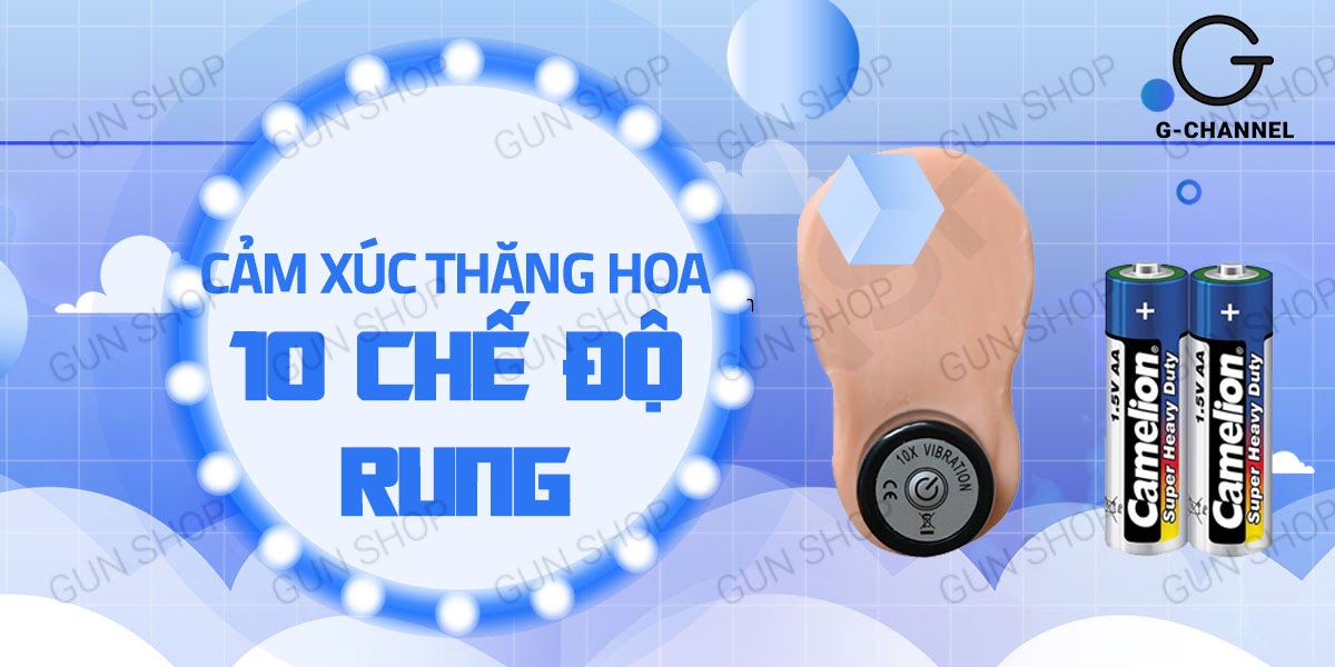 Dương vật giả Lovetoy Real Softee silicon mềm mại 10 chế độ rung an toàn