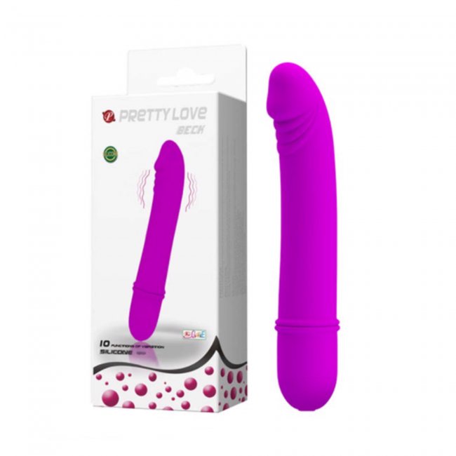 Dương vật giả Pretty Love Beck 10 chế độ rung silicon siêu mềm mịn nhỏ gọn 