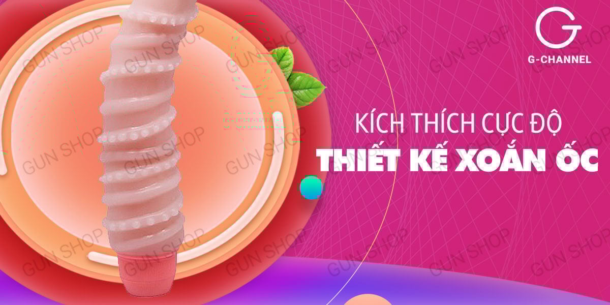 Dương vật giả Baile Flexi Vibe xoắn silicon rung đổi gió mới