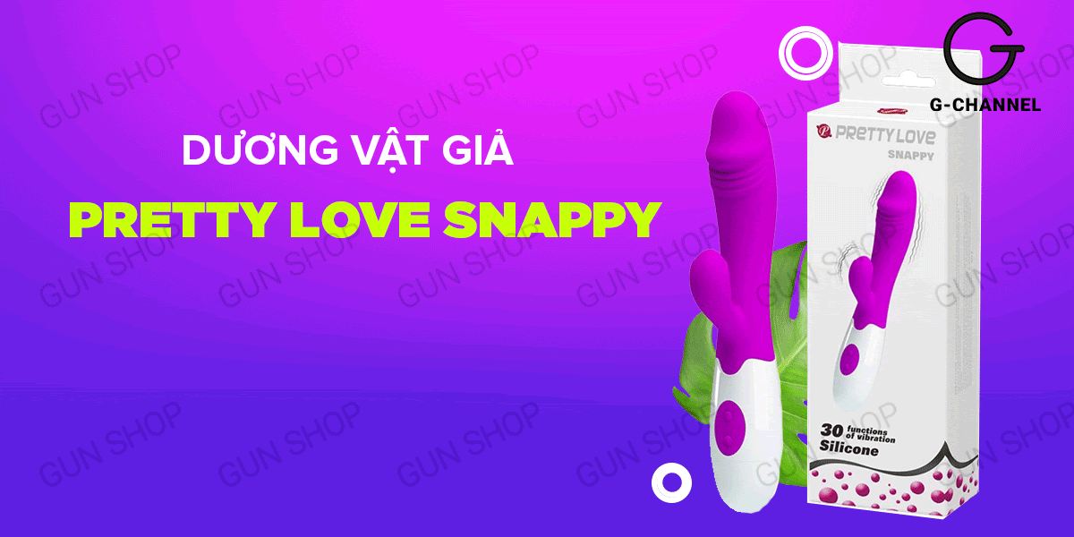 Dương vật giả Pretty Love Snappy sạc silicon mềm siêu kích thích