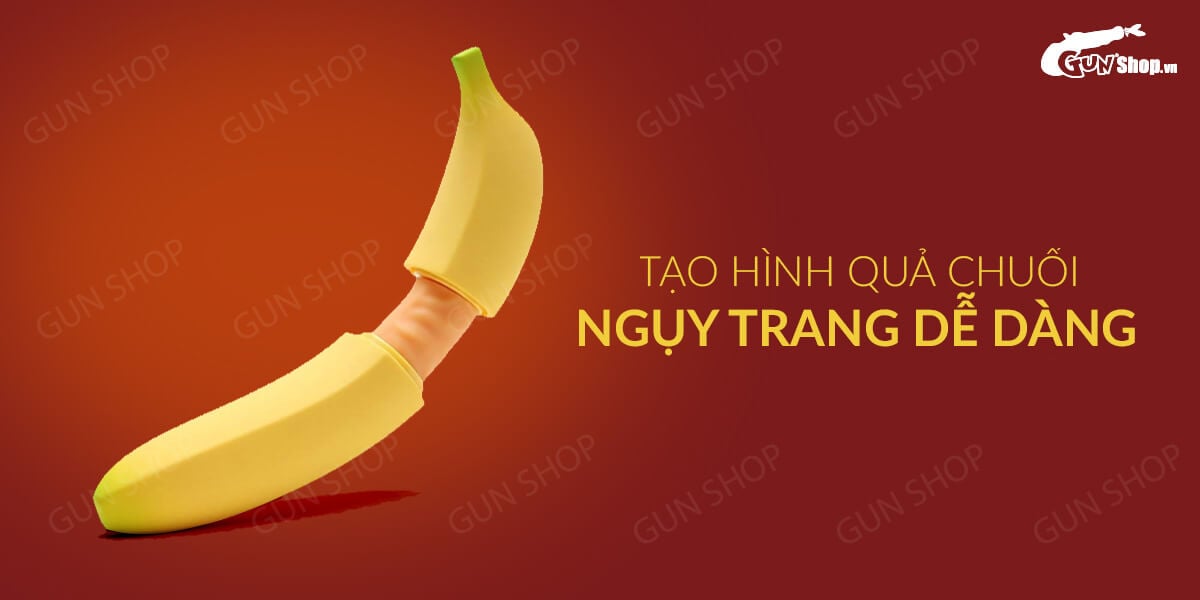 Dương vật giả Moylan ngụy trang Chuối rung 7 chế độ kích thích