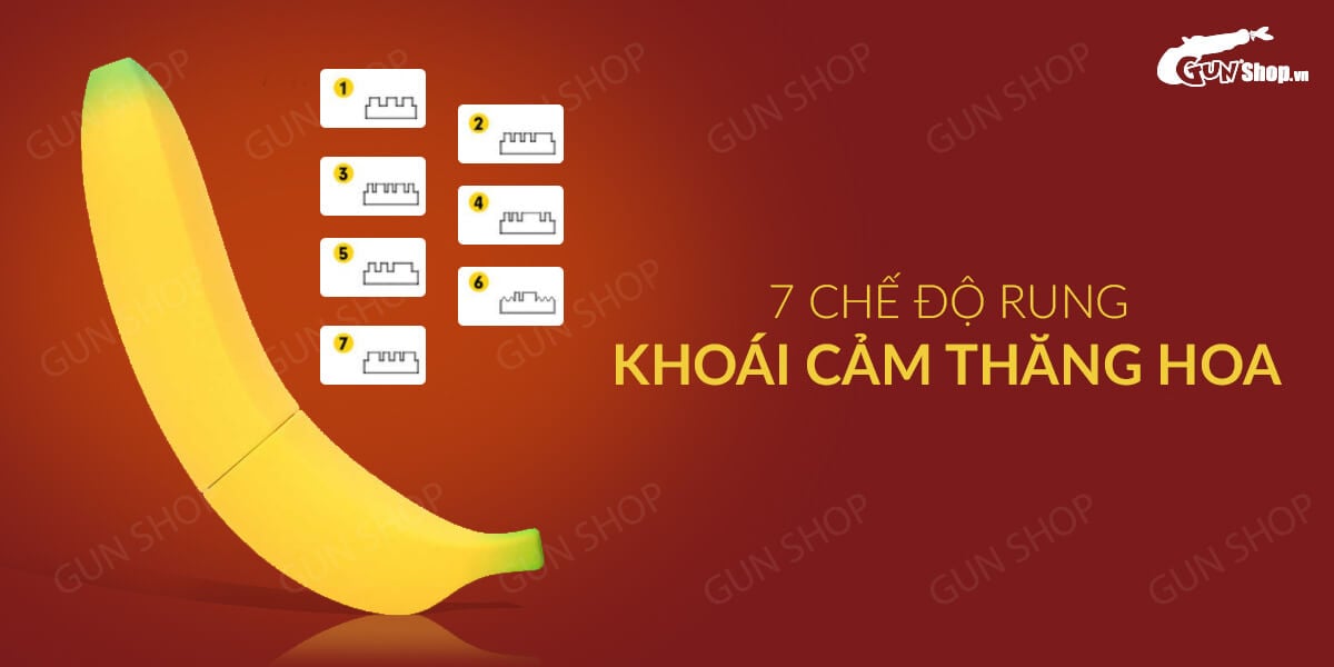 Dương vật giả Moylan ngụy trang Chuối rung 7 chế độ kích thích