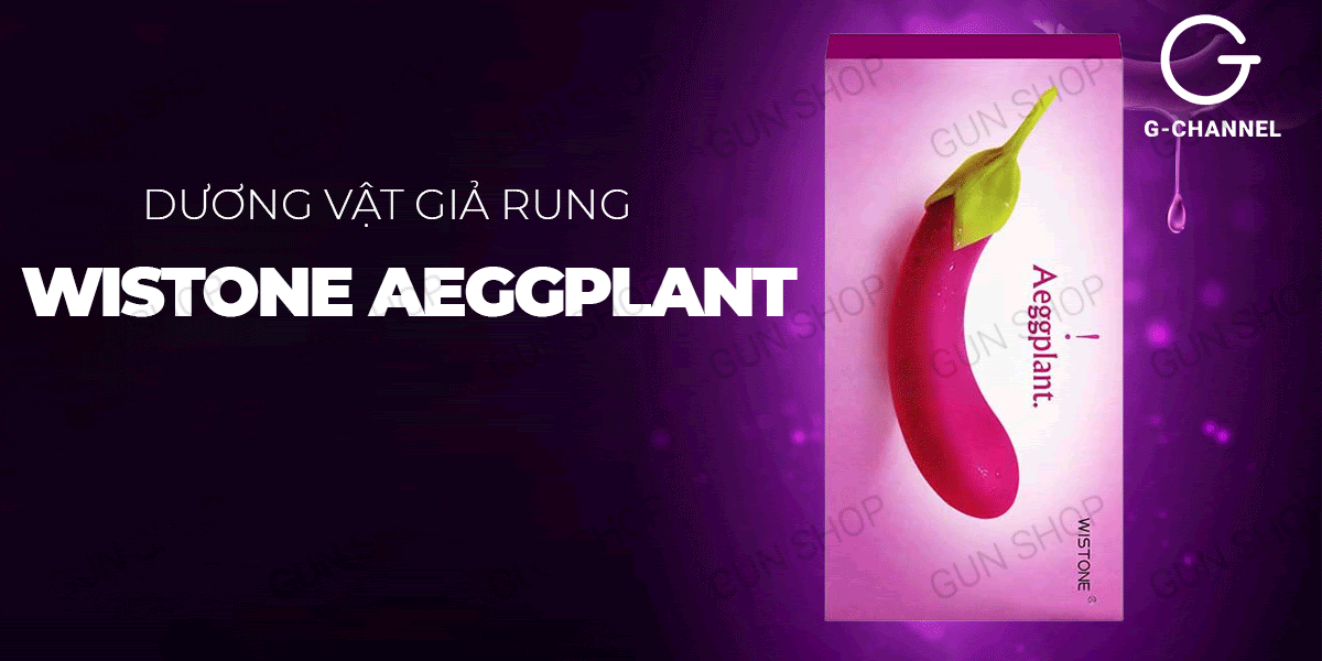 Dương vật giả Wistone Aeggplant rung đa chế độ hình quả cà