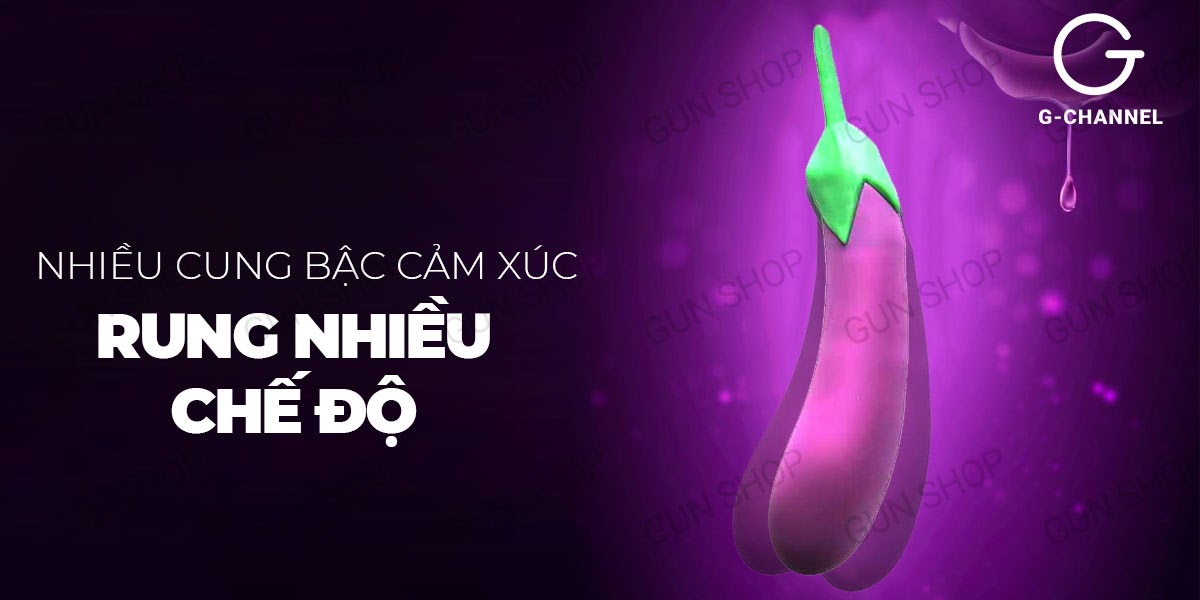 Dương vật giả Wistone Aeggplant rung đa chế độ hình quả cà