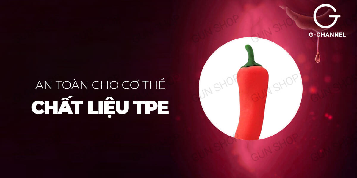 Dương vật giả Wistone Pepper ớt rung đa tần số an toàn