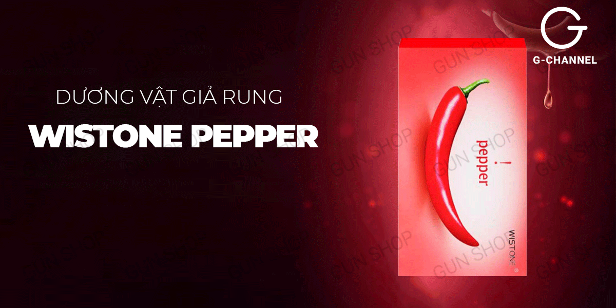 Dương vật giả Wistone Pepper ớt rung đa tần số an toàn
