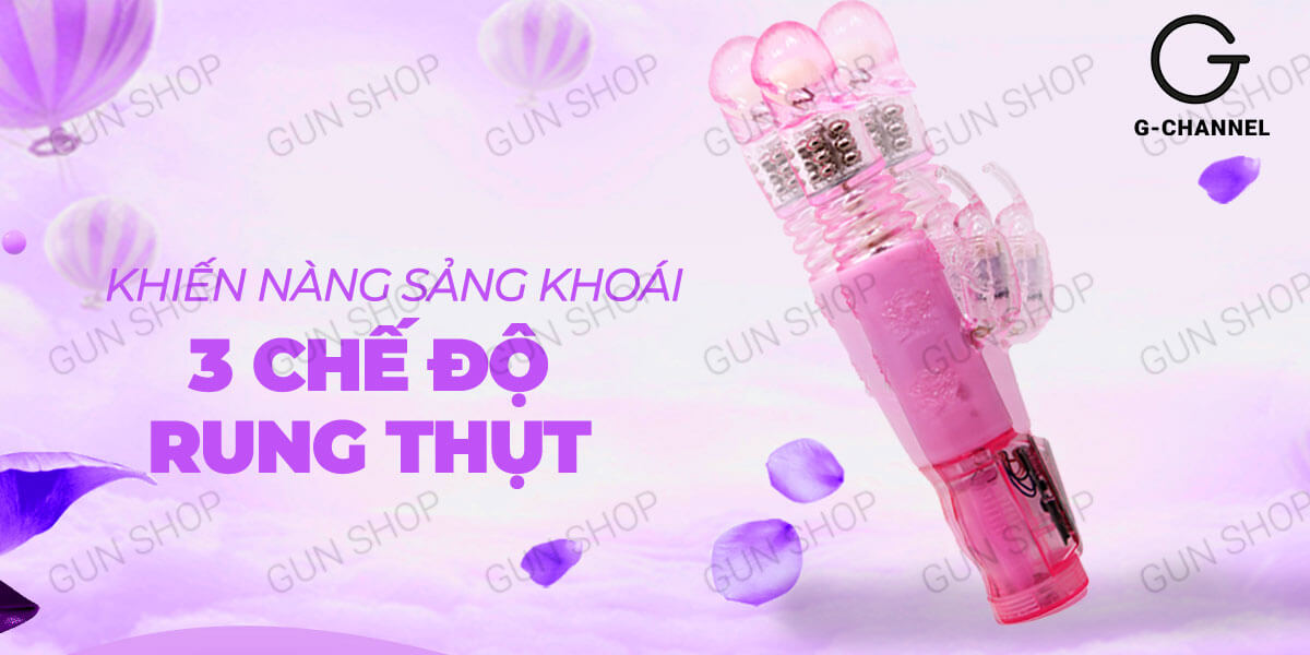 Dương vật giả Butterfly Dance cao cấp rung thụt ngoáy kích thích mạnh