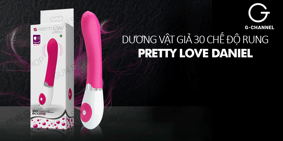 Dương vật giả 30 chế độ rung - Pretty Love Daniel