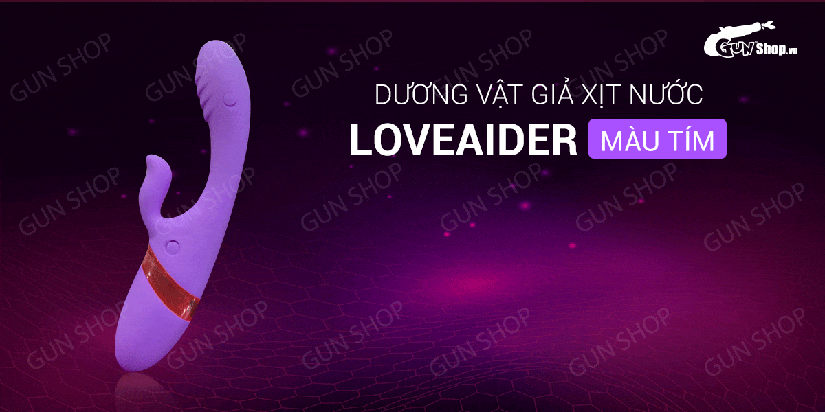 Dương vật giả đa năng Loveaider Màu tím kích thích cực đại