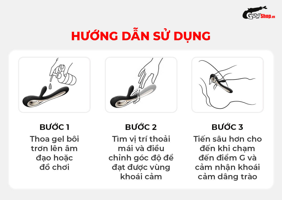 Cách sử dụng dương vật giả Lelo Soraya 2 cho đúng?
