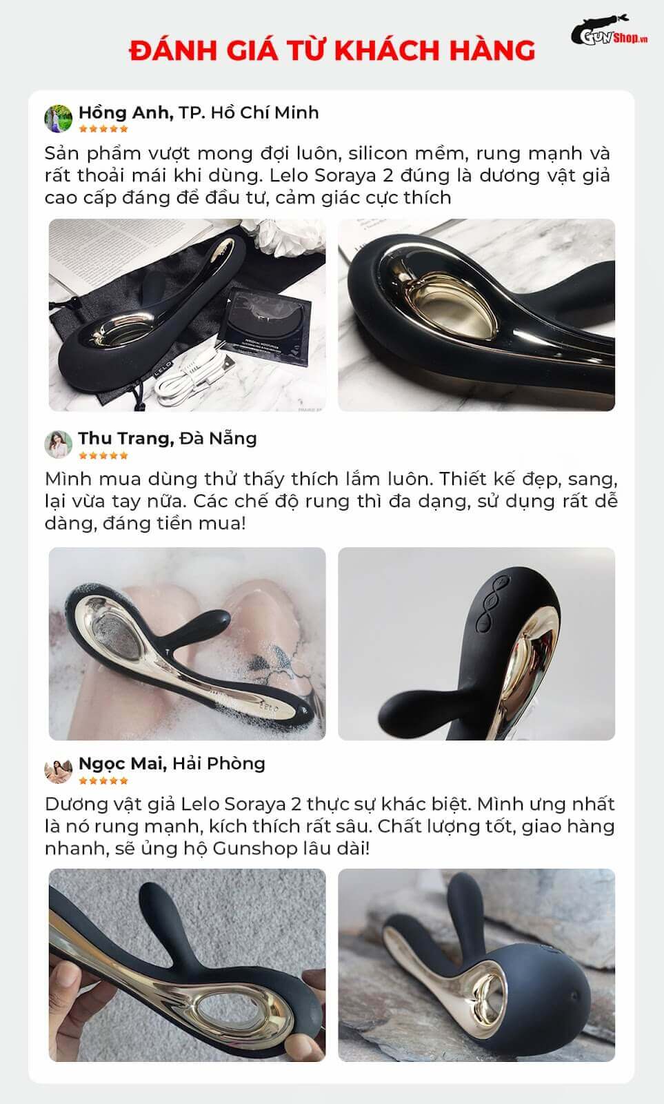 Đánh giá thực tế từ khách hàng Chúng tôi về Lelo Soraya 2
