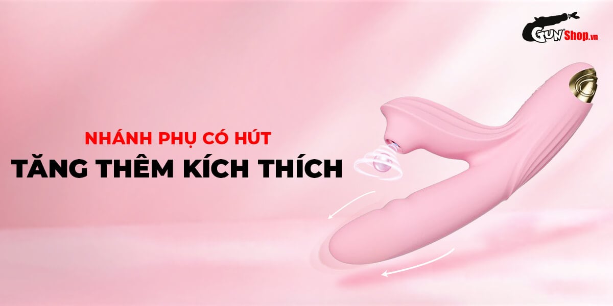Dương vật giả đa năng Svakom Frederica 2 đầu gân nổi rung mạnh