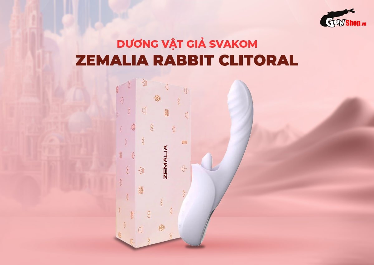 Dương vật giả Svakom Zemalia Rabbit đa năng kích thích điểm G