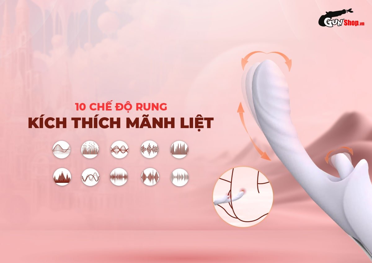 Dương vật giả Svakom Zemalia Rabbit đa năng kích thích điểm G