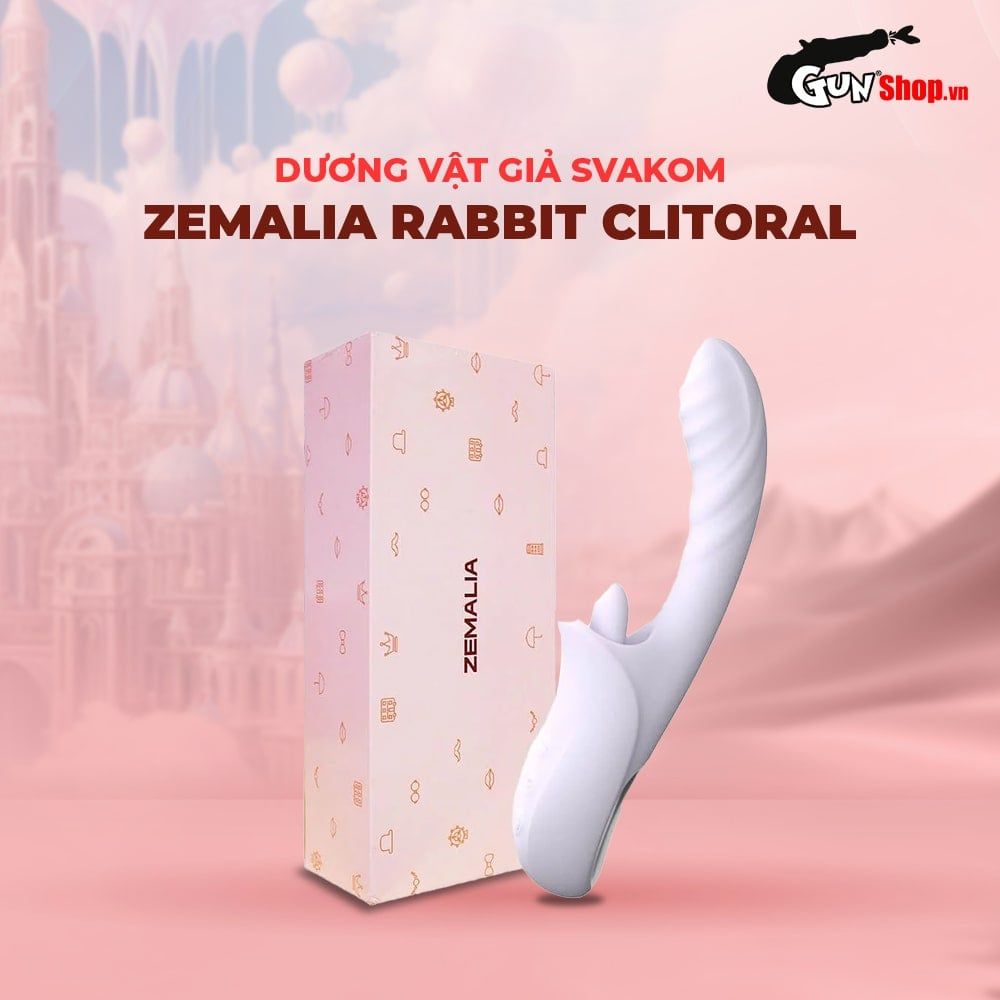 dương vật giả đa năng svakom zemalia rabbit kích thích