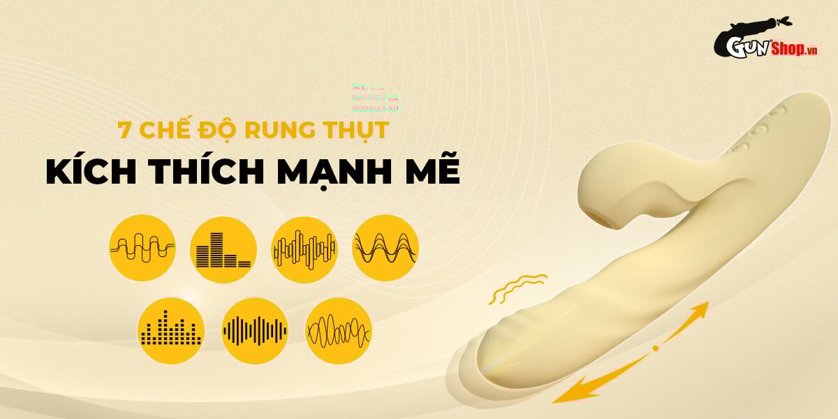 Dương vật giả đôi nhánh Svakom Zelda rung hút kết hợp mạnh mẽ đa năng