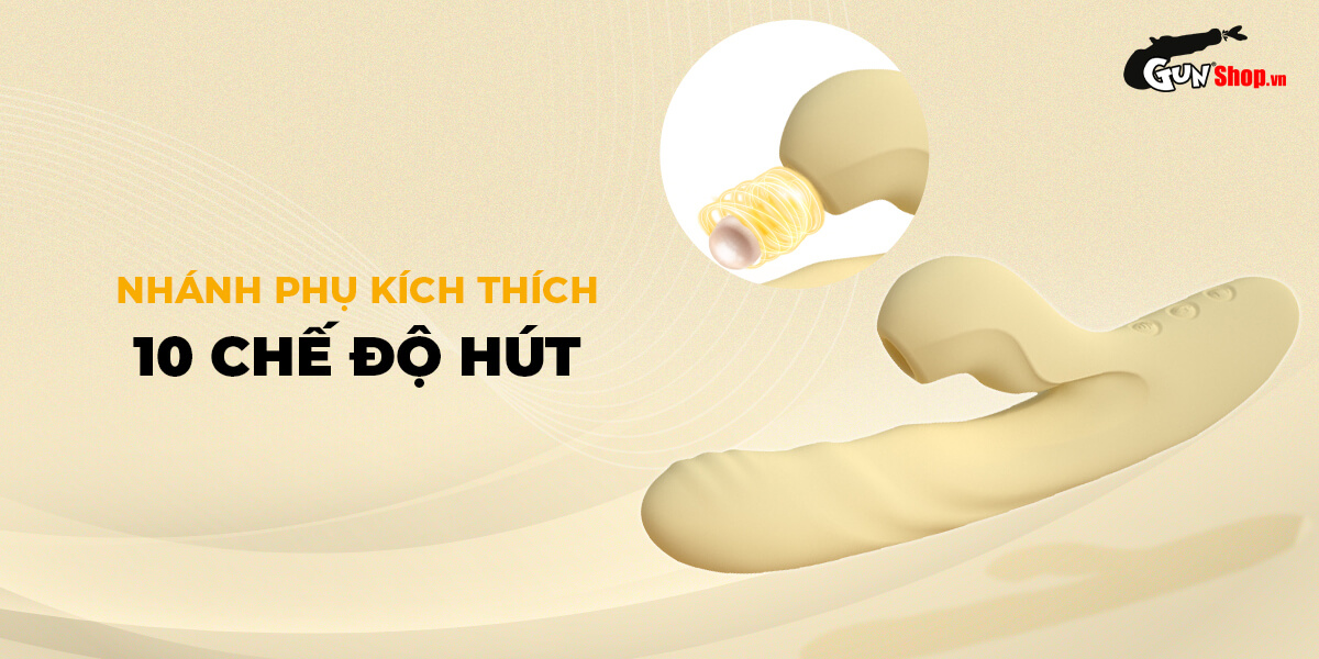 Dương vật giả đôi nhánh Svakom Zelda rung hút kết hợp mạnh mẽ đa năng