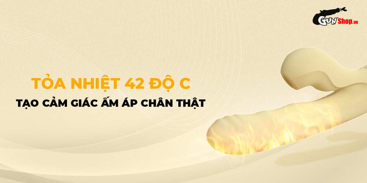 Dương vật giả đôi nhánh Svakom Zelda rung hút kết hợp mạnh mẽ đa năng