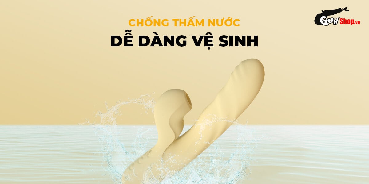 Dương vật giả đôi nhánh Svakom Zelda rung hút kết hợp mạnh mẽ đa năng