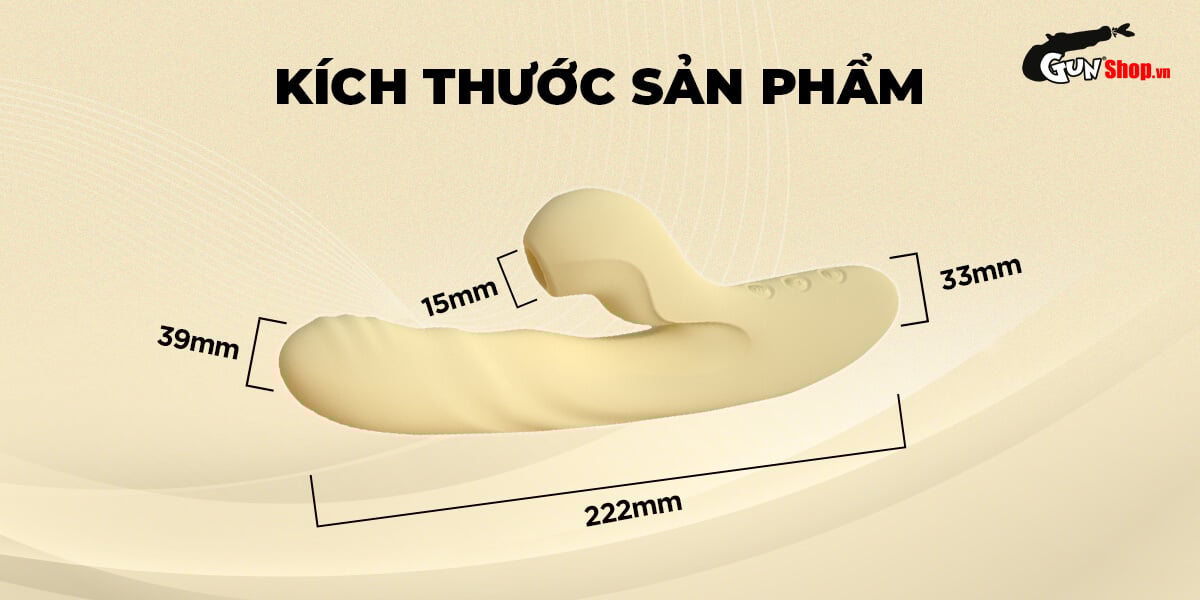 Dương vật giả đôi nhánh Svakom Zelda rung hút kết hợp mạnh mẽ đa năng