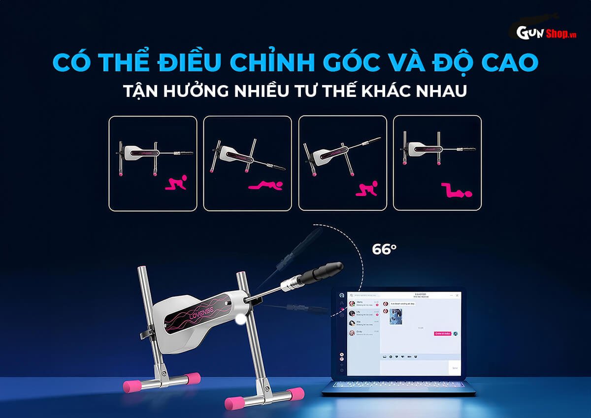 Máy rung tự động Lovense Sex Machine Mini kích thích cực đỉnh
