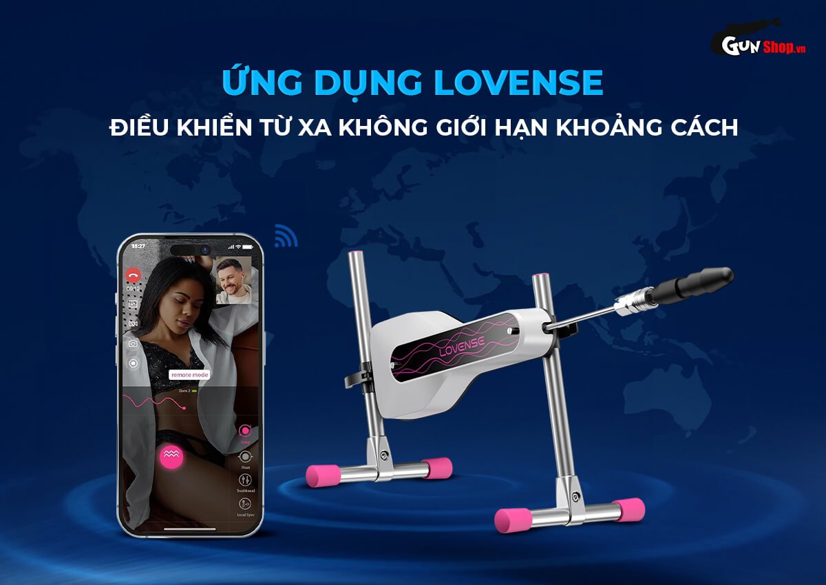 Máy rung tự động Lovense Sex Machine Mini kích thích cực đỉnh