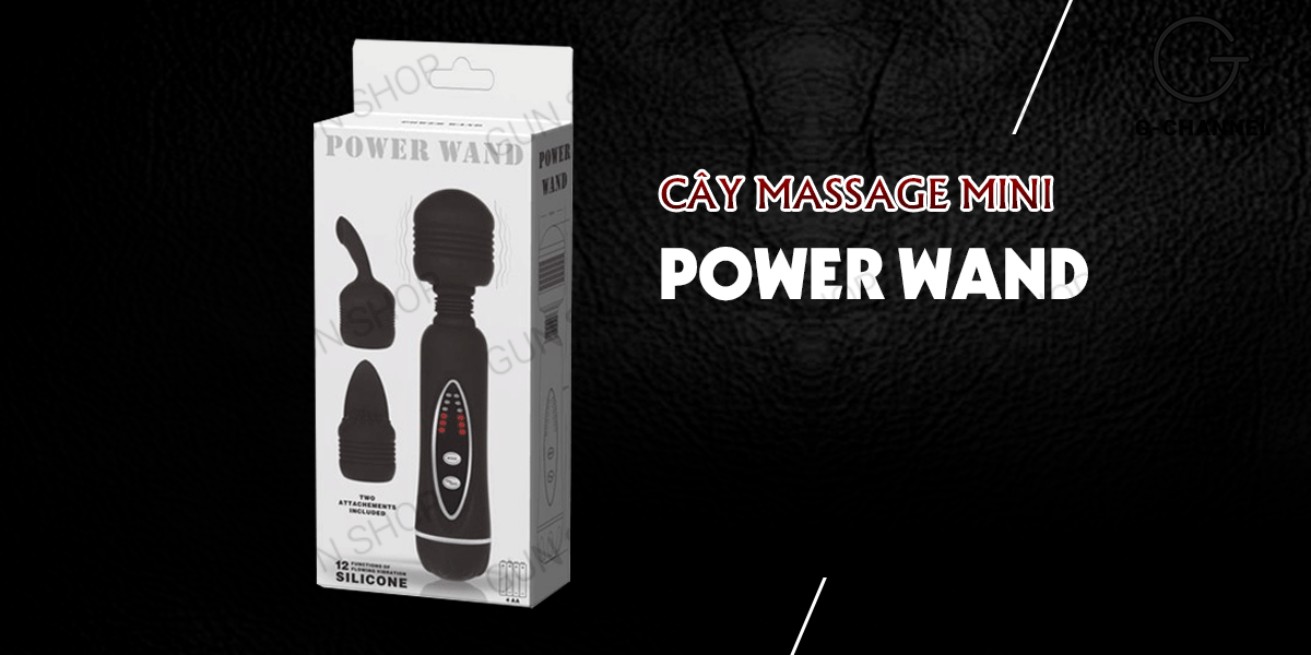 Cây rung massage Baile Power Wand mini Siêu mềm đa chế độ sạc nhanh