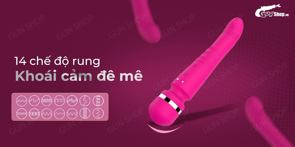 Máy massage Nalone Yoni cao cấp 14 chế độ rung nóng sạc điện
