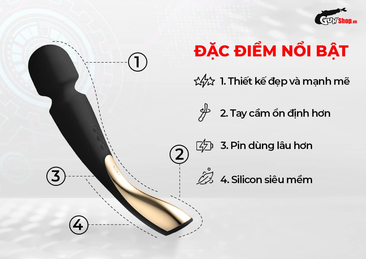 Máy massage Lelo Smart Wand 2 Large đa năng mạnh mẽ mua ngay